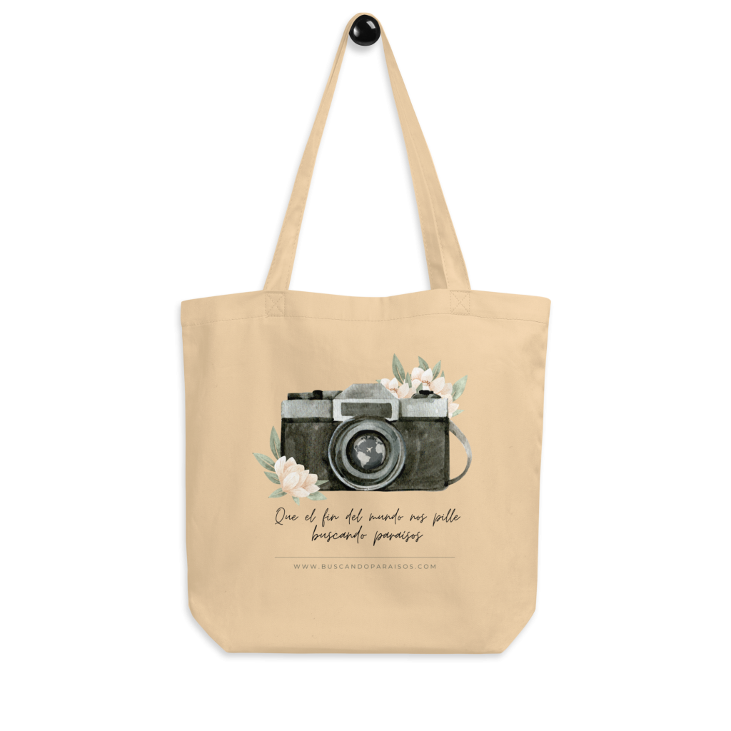totebag inspirada en viajes Buscando Paraísos